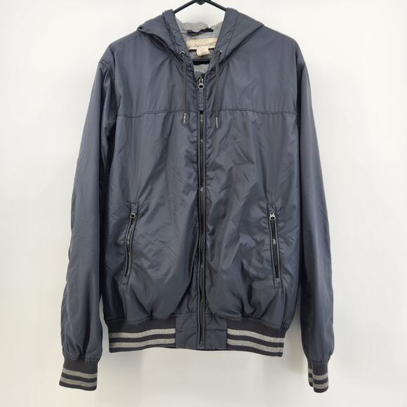H&M L.O.G.G. (Label of Graded Goods) Men's Large Hooded Windbreaker Jacket - Picture 1 of 8